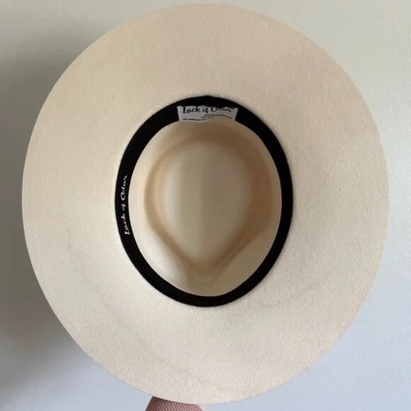 Lack of Color Beverly Wide Brim Fedora in Ivory